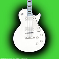 Buy canvas prints of Striking Contrast Guitar on green eclipse by Phill Thornton