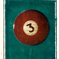 Buy canvas prints of No. 3 Ball Polaroid Transfer by Phill Thornton