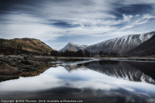 Wispy clouds over Loch Etive. Picture Board by Phill Thornton