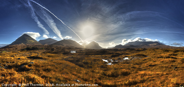 The Cuillin Range No.2 Framed Mounted Print by Phill Thornton
