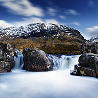Buy canvas prints of Waterfall on the River Etive. by Phill Thornton
