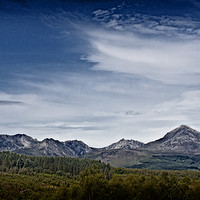 Buy canvas prints of The Goatfell Mountain range, Isle of Arran. by Phill Thornton
