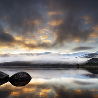 Buy canvas prints of Sunrise over Loch Morlich, 3x2 ratio. by Phill Thornton