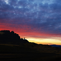 Buy canvas prints of Sunsetting over The Old Man of Storr No.2 by Phill Thornton
