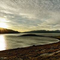 Buy canvas prints of Sunsetting over Portree, Isle of Skye, No.3 by Phill Thornton