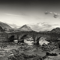 Buy canvas prints of The Black and Red Cuillin mountains from Sligachan by Phill Thornton