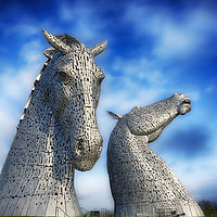 Buy canvas prints of The Kelpies No.4 by Phill Thornton