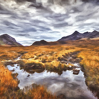 Buy canvas prints of The Cuillin Range No.3 by Phill Thornton