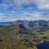 Buy canvas prints of View from the summit of Maol Chean-dearg by Phill Thornton