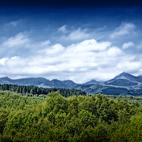 Buy canvas prints of The Goatfell Mountain range, Isle of Arran No.2. by Phill Thornton