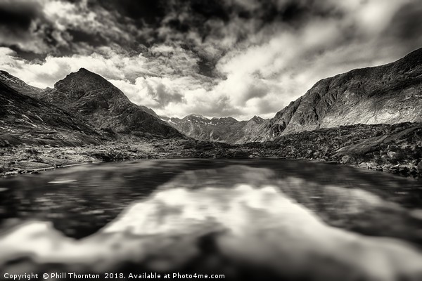 The Cuillin ridge from Loch Coruisk Picture Board by Phill Thornton