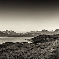 Buy canvas prints of The Sound of Raasay and The Cuillin range. by Phill Thornton