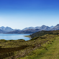 Buy canvas prints of The Sound of Raasay and The Cuillin mountain range by Phill Thornton