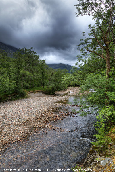 The Nevis river at the foot of Ben Nevis Picture Board by Phill Thornton