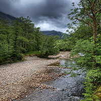 Buy canvas prints of The Nevis river at the foot of Ben Nevis by Phill Thornton