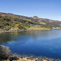 Buy canvas prints of Blue skies over Dunn Caan, on the Isle of Raasay. by Phill Thornton
