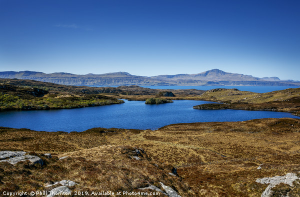 Isle of Skye and The Storr from The Isle of Raasay Picture Board by Phill Thornton