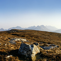 Buy canvas prints of View from Dun Cann to the Isle of Skye. by Phill Thornton