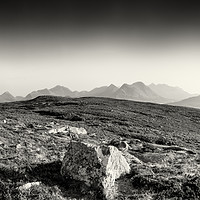 Buy canvas prints of View from Dun Cann to the Isle of Skye. by Phill Thornton