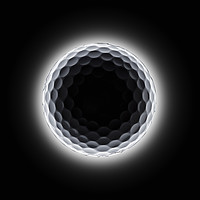 Buy canvas prints of Golf ball event horizon in deep space by Phill Thornton