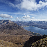 Buy canvas prints of View from the summit of Tom na Gruagaich by Phill Thornton