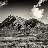 Buy canvas prints of Dramatic skies over over Stob Dearg by Phill Thornton