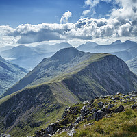 Buy canvas prints of Stob na Broige from Stob na Doire by Phill Thornton