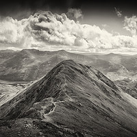 Buy canvas prints of View of Whiteless Pike and beyond. by Phill Thornton