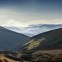 Buy canvas prints of Misty mountains and valleys from the Snow Road by Phill Thornton