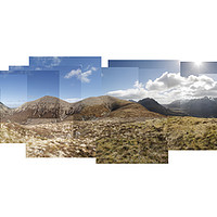 Buy canvas prints of 360 degree view of the The Black and Red Cuillin m by Phill Thornton