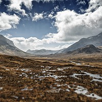 Buy canvas prints of Black and Red Cuillin mountains from Sligachan by Phill Thornton