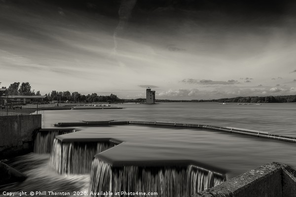 Still waters of the Strathclyde country park B&W  Picture Board by Phill Thornton