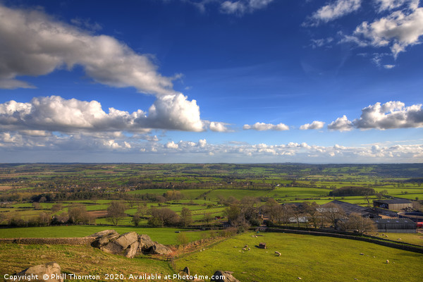 View from Almscliffe Crag, North Yorkshire Picture Board by Phill Thornton