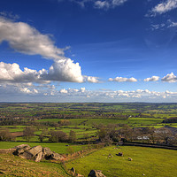 Buy canvas prints of View from Almscliffe Crag, North Yorkshire by Phill Thornton