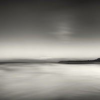 Buy canvas prints of Sunrise over Bamburgh Castle No. 3 (B&W) by Phill Thornton