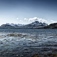Buy canvas prints of Dramatic Sea and Mountains on the Isle of Skye by Phill Thornton