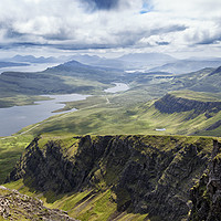 Buy canvas prints of View south from the summit of the Storr, Skye. by Phill Thornton
