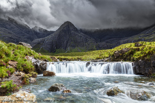 Calm before the storm, Fairy Pools. Picture Board by Phill Thornton