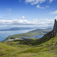 Buy canvas prints of Panoramic view of the Old Man of Storr by Phill Thornton