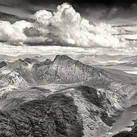 Buy canvas prints of Panoramic view from the summit of the Black Cuilli by Phill Thornton