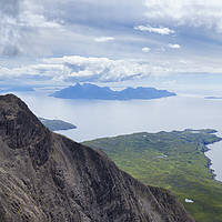Buy canvas prints of The island of Rum from the Black Cuillin Ridge. by Phill Thornton