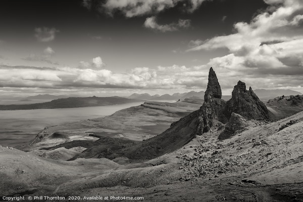 View of the Old Man of Storr Picture Board by Phill Thornton