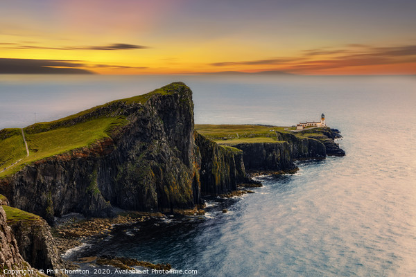 Neist Point at sunset, Isle of Skye. Picture Board by Phill Thornton