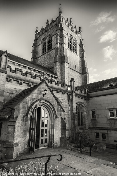Bradford Cathedral B&W Picture Board by Phill Thornton