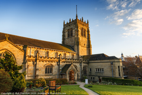 Evening sunshine on Bradford Cathedral Picture Board by Phill Thornton
