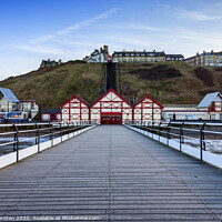 Buy canvas prints of Saltburn Pier and Funicular railway by Phill Thornton
