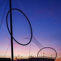 Buy canvas prints of Sunrise behind the tees Valley Giant, Temenos No.2 by Phill Thornton