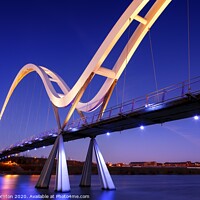 Buy canvas prints of Infinity Bridge, Stockton-on Tees. by Phill Thornton