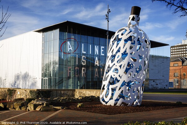 Bottle O' Noters sculpture in Middlesbrough. Picture Board by Phill Thornton