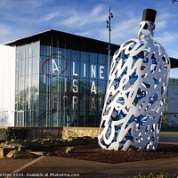 Buy canvas prints of Bottle O' Noters sculpture in Middlesbrough. by Phill Thornton